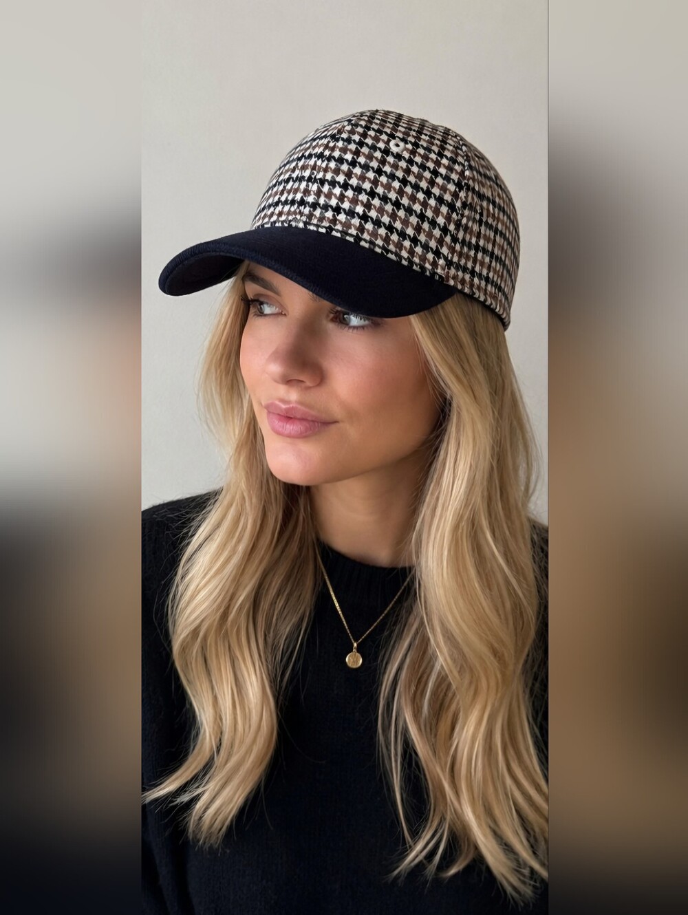 Goodfellow & Co Houndstooth Baseball Cap Hat